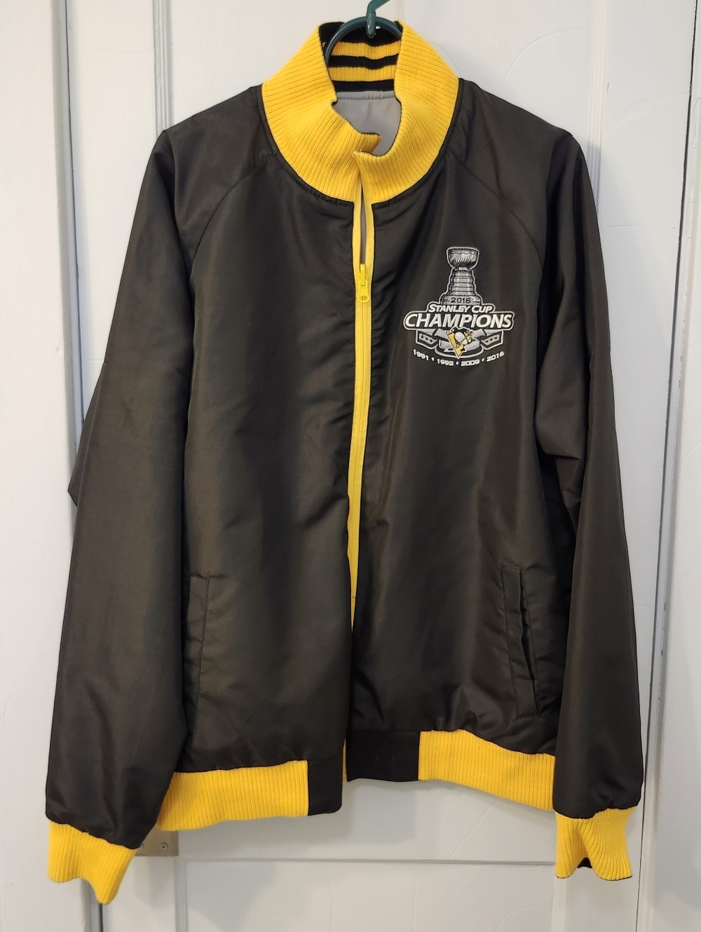 Pittsburgh Penguins Stanley Cup Champions Reversible Jacket XL Official NHL